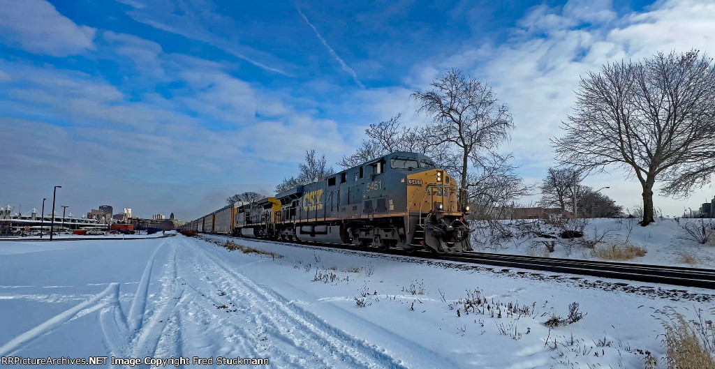 CSX 5451 leads M217.